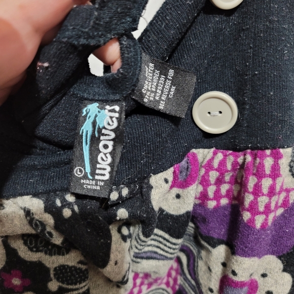 sweater tank top y2k chucky tank top gray flower with large button - Picture 4 of 10